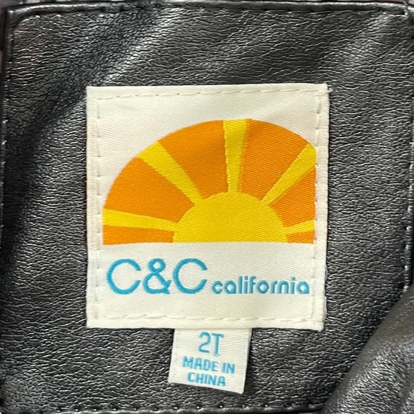 Grey Leatherette Moto Jacket - 2T - Picture 2 of 2